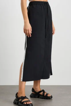 Logo Tape Spray Midi Skirt 647