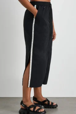 Logo Tape Spray Midi Skirt 647