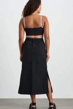 Logo Tape Spray Midi Skirt 647