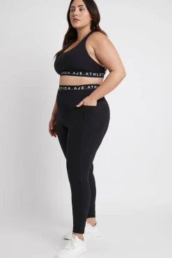 Logotape Laser Cut Full Length Legging 208