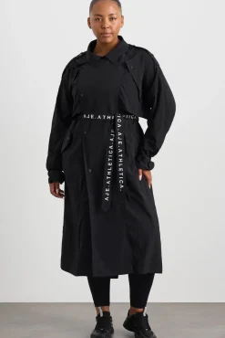 Long Belted Windbreaker Jacket 703