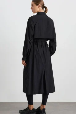 Long Belted Windbreaker Jacket 703