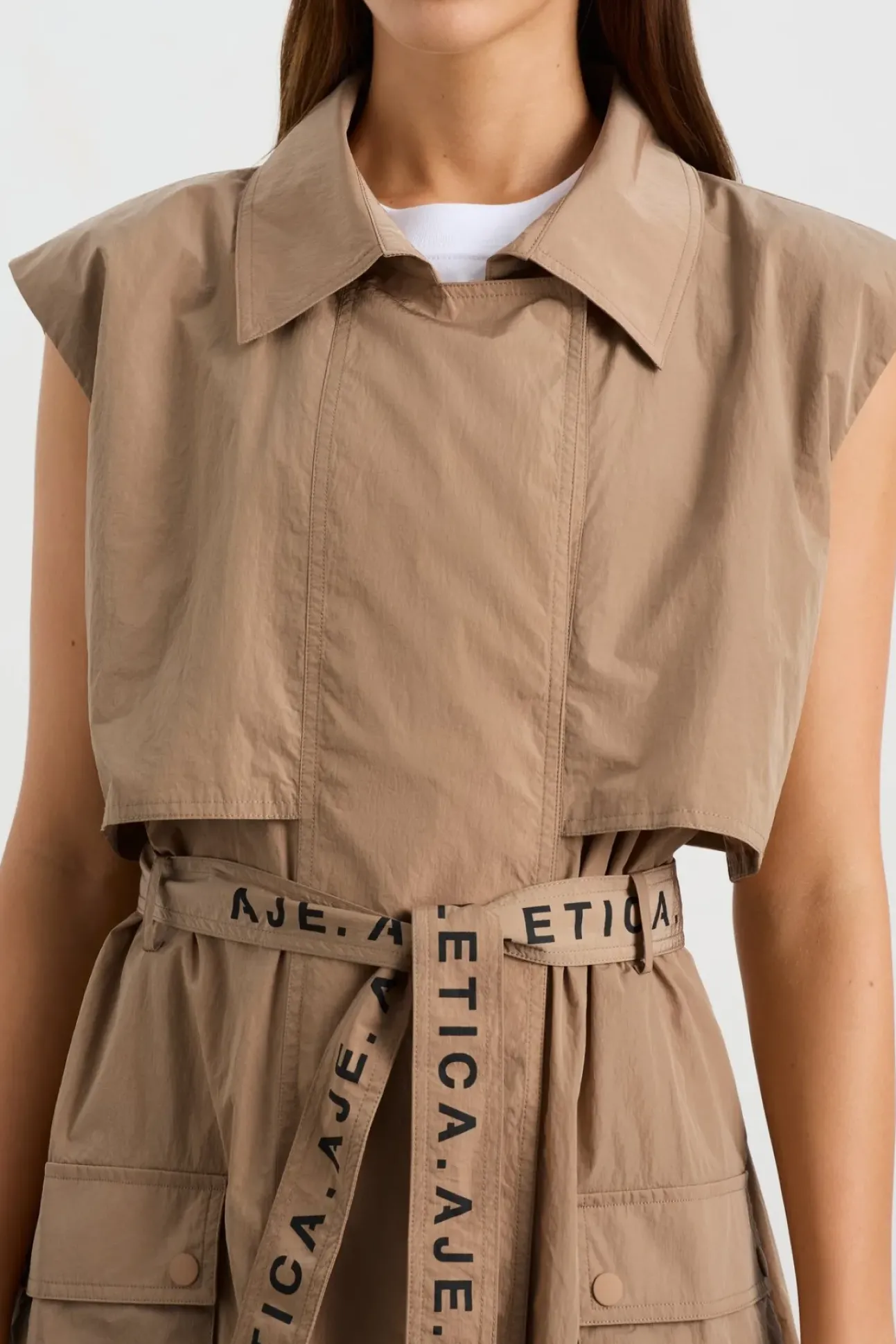 Longline Belted Vest 703