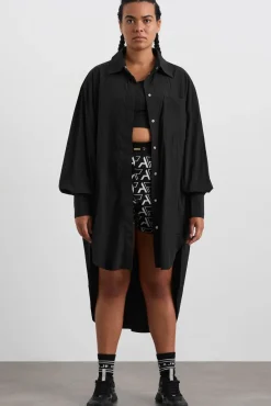 Longline Windbreaker Shirt 438