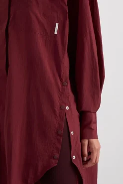 Longline Windbreaker Shirt 438