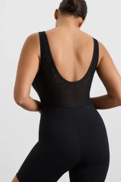 Mesh Back Bike Catsuit 807