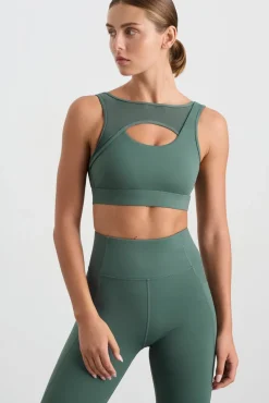 Mesh Keyhole Front Bra 371