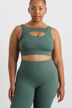 Mesh Keyhole Front Bra 371