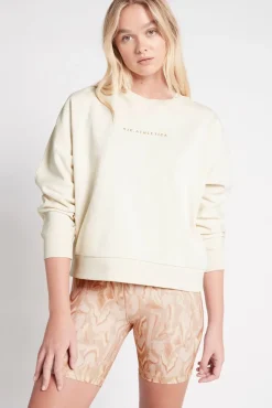 Metallic Signature Logo Crew Jumper 401