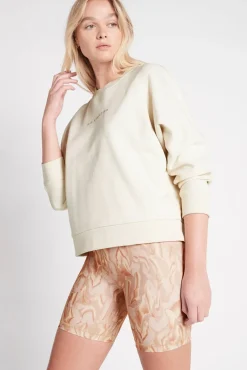 Metallic Signature Logo Crew Jumper 401