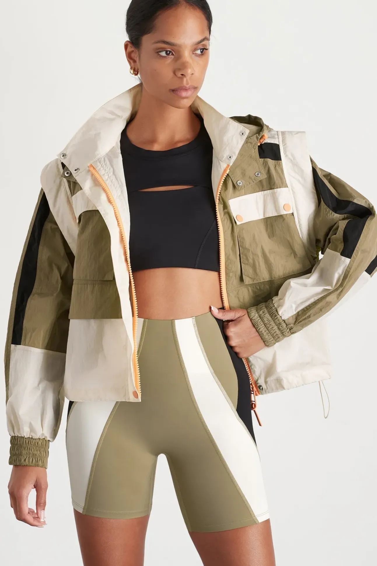 Panelled Hybrid Jacket 748