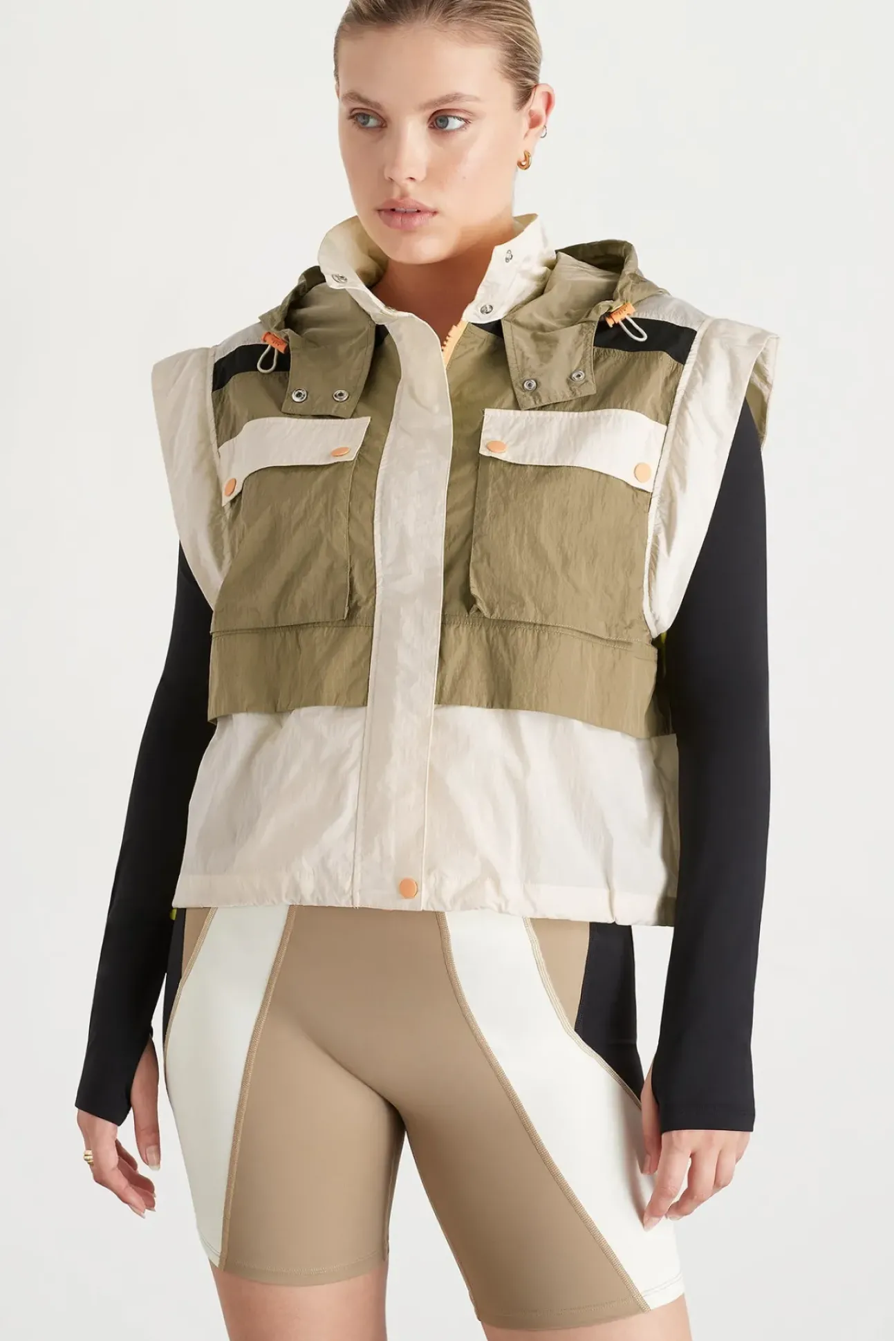 Panelled Hybrid Jacket 748