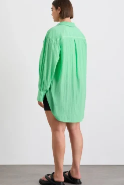 Perforated Longline Shirt 406