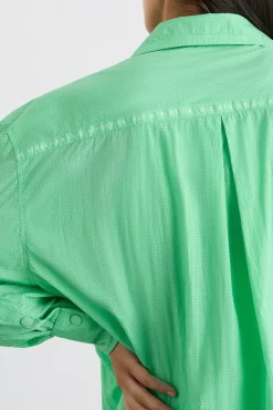 Perforated Longline Shirt 406