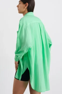 Perforated Longline Shirt 406