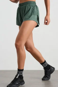 Perforated Spray Shorts 019