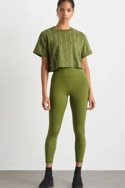 Pinstripe Crop Tee 105