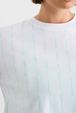 Pinstripe Crop Tee 105