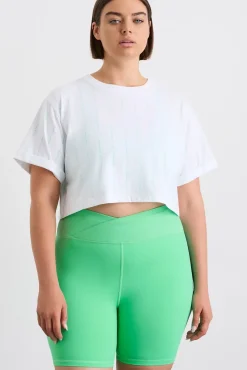 Pinstripe Crop Tee 105