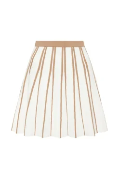 Pleated Knit Mini Skirt 611