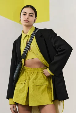 Pleated Spray Mini Short 648