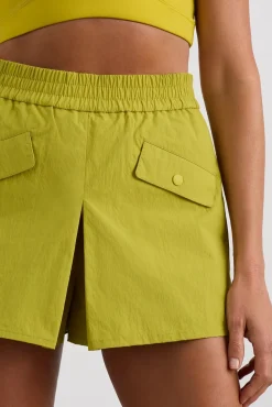 Pleated Spray Mini Short 648