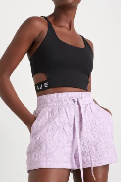 Quilted Logo Spray Shorts 623