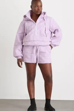 Quilted Logo Spray Shorts 623