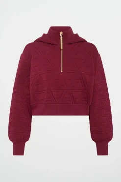 Quilted Scuba Hoodie 729