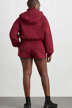 Quilted Scuba Hoodie 729