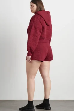 Quilted Scuba Hoodie 729