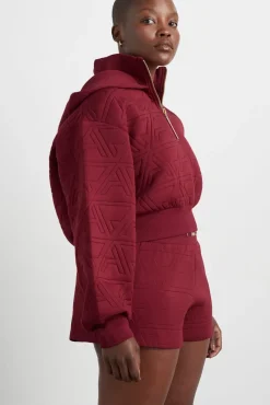 Quilted Scuba Hoodie 729