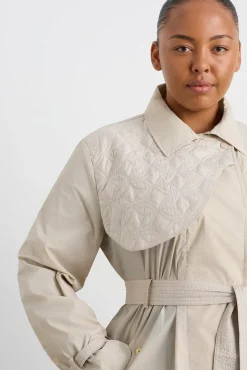 Quilted Storm Flap Trench 703