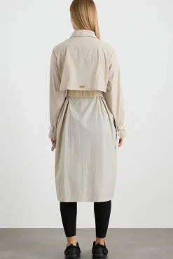 Quilted Storm Flap Trench 703