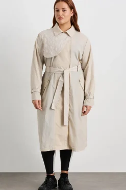Quilted Storm Flap Trench 703