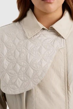 Quilted Storm Flap Trench 703