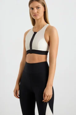 Quilted Zip Front Bra 304