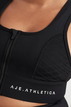 Quilted Zip Front Bra 329