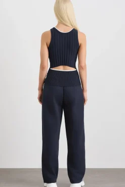 Racer Split Knit Top 107