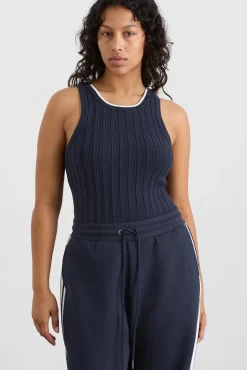 Racer Split Knit Top 107