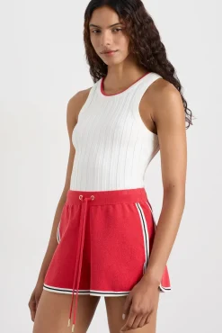 Racer Split Knit Top 107