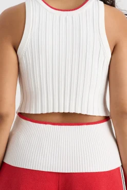 Racer Split Knit Top 107