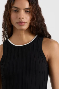 Racer Split Knit Top 107