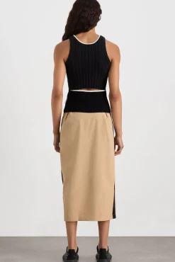 Racer Split Knit Top 107