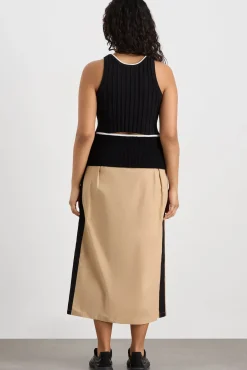 Racer Split Knit Top 107