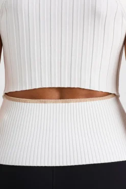 Racer Split Knit Top 107