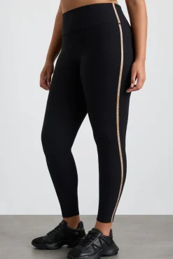 Ribbed Logo Ankle Length Legging 203