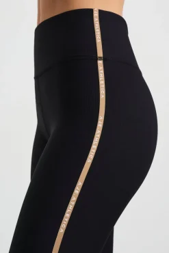 Ribbed Logo Ankle Length Legging 203