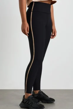 Ribbed Logo Ankle Length Legging 203