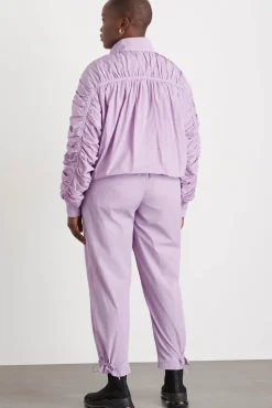 Ruched Hood Spray Jacket 736